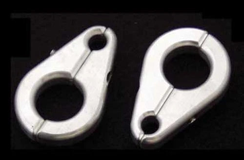 MODQUAD Brake Line Clamp for ATV/UTV 1 Inch Arm, 5/16 Inch Line, Silver