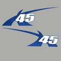 MasterCraft Boat Decal Stickers - X45 Mediterranean Blue