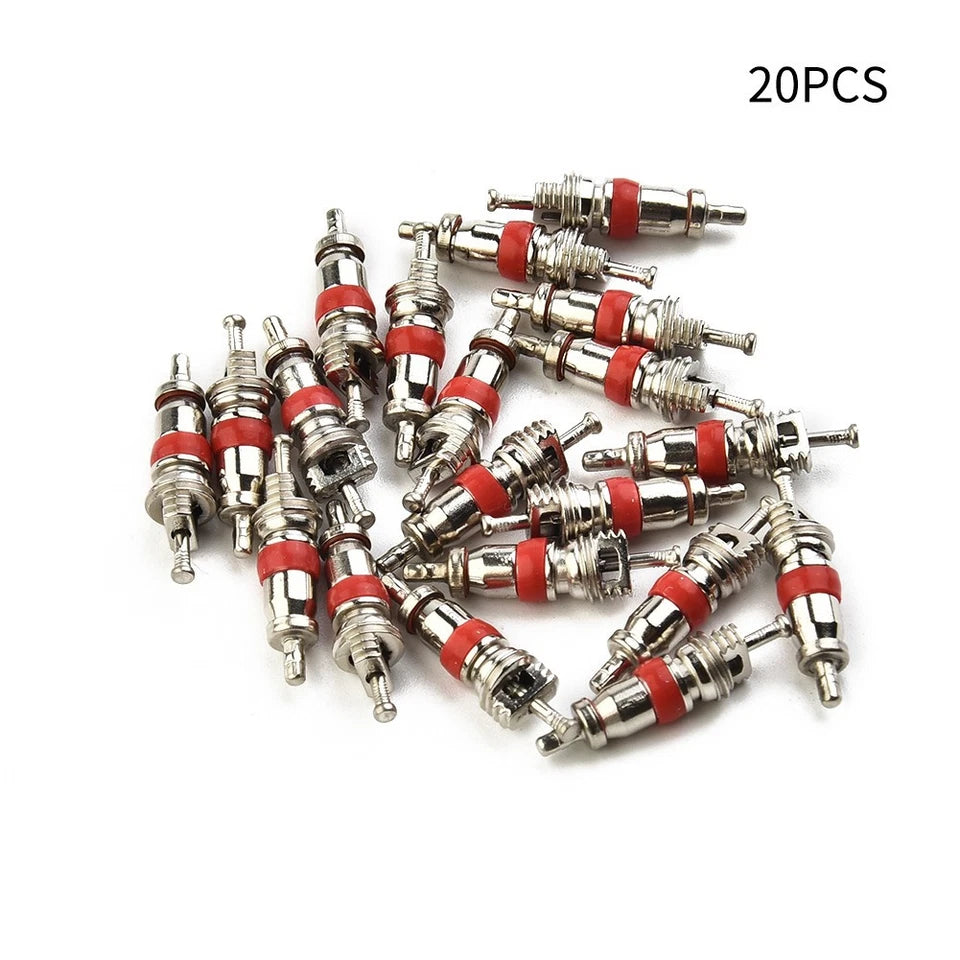 20* Tyre Valve Core Insert with Remover Tool for Car Bike Motorcycle Wheel
