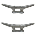 Attwood Boat Dock Cleat DC1102 - Silver Cast Iron 10 Inch (set of 2)