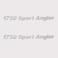 Crestliner 1750 Sport Angler Vinyl Boat Decals Pair
