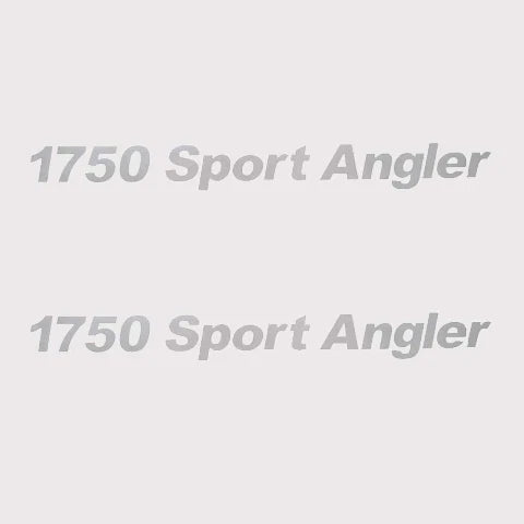 Crestliner 1750 Sport Angler Vinyl Boat Decals Pair