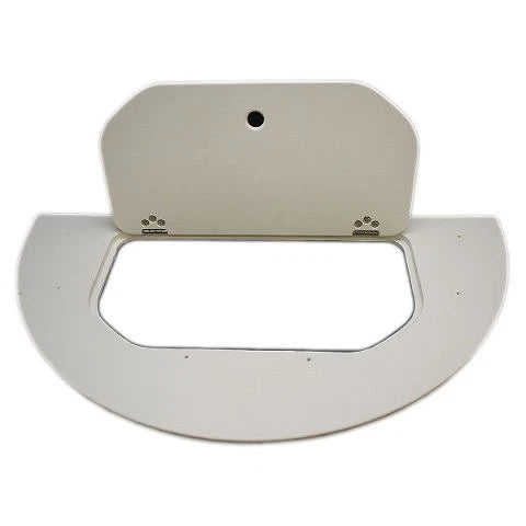 Striper Boat Cooler Seat Hatch - 21CC Off White Starboard