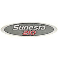 Chaparral Boat Raised Decal Sticker U5560-01 - Sunesta 210 Silver Red