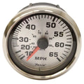 Faria Boat Speedometer SEK638A - Lund 3 1/4 Inch Spun Silver