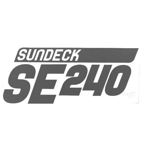 Weeres Pontoon Boat Decal - Sundeck SE 240 Silver 10 X 4 1/8 Inch