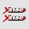 Astro Boat Model Decals - X2150 FS Red Black Stickers (pair)