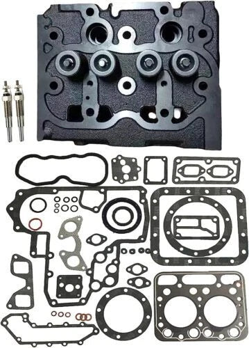 Cylinder Head & Full Gasket Set for Kubota Z482 Engine No Cracks, No Welds