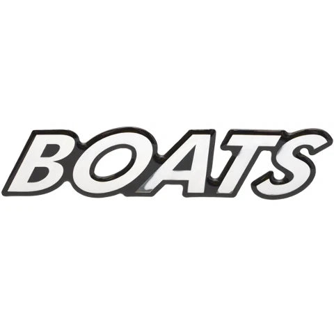 Tracker Boat Raised Decal 308003 - Black Silver Sticker