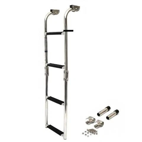 Springfield Boat Folding Ladder 1800722 - 4 Step 36 Inch Stainless