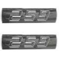 Sea Ray Boat Emblem Decal - 259 Silver 5 7/8 X 1 5/8 Inch (pair)