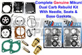 SeaDoo Genuine Dual Mikuni Carb Rebuild Kit Needle Seat & Base Gasket SPX 97-99