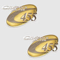 Cruisers Yachts Boat Raised Decal - 455 Express Stickers (pair)