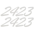 Palm Beach Boat Decal - 2423 White (pair)