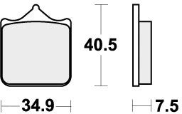 SBS Brake Pads Front for KTM 690 SM 2007 - 2011