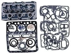 D750 Cylinder Head&Full Gasket Kit 6599993 for Kubota Engine Bobcat Excavator