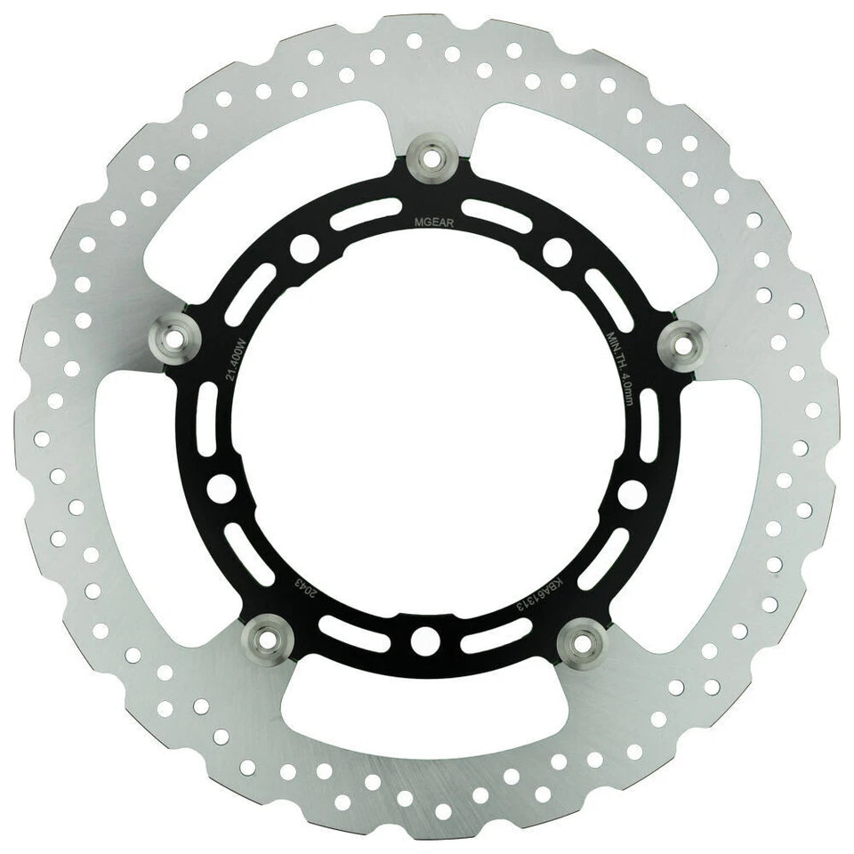 MG Front Right Brake Disc for Kawasaki Ninja 400 ABS 2018-2024 (21-400-W-BK)