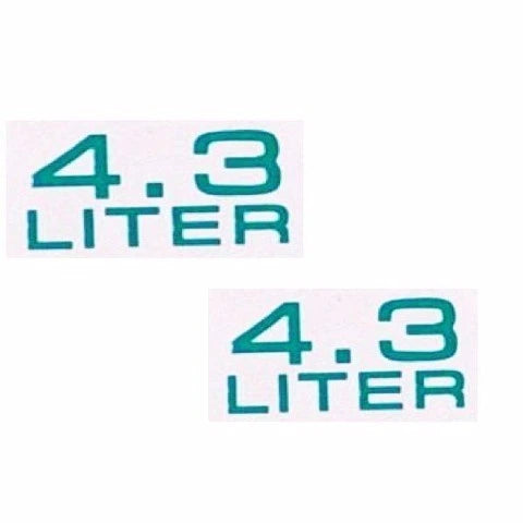 Bayliner Boat Decal Stickers - 4.3 Liter Teal Colored (pair)