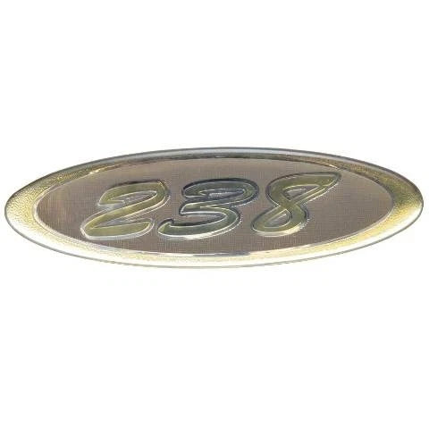 Crownline Boat Raised Decal 61227 - 238 Gold Silver Tan