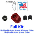 SeaDoo Billet Reverse Cable Lock Nut GS GTI LE GSX GTS GTX RFI HX RX DI FULL KIT