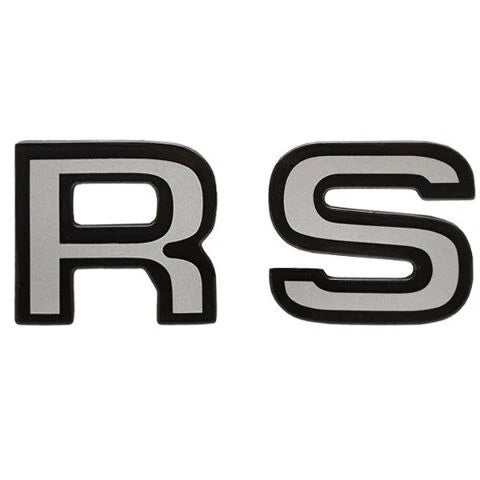 Ranger Boat Decal 7604302 - RS Black Silver 3 7/8 X 1 1/2 Inch