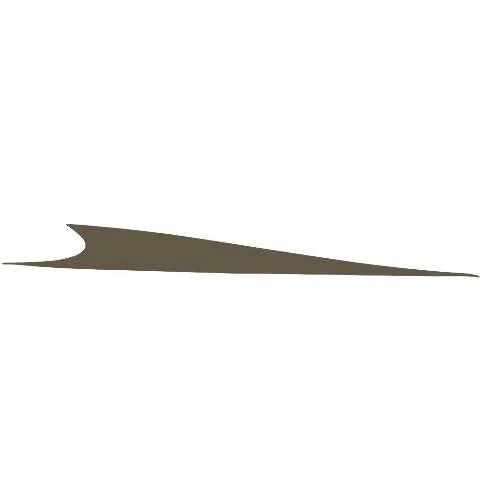 Boat Graphic Decal - 45 1/8 X 4 1/4 Inch Olive Green Starboard