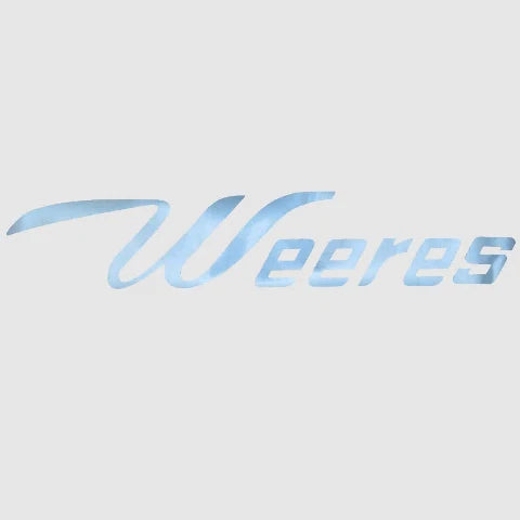 Weeres Pontoon Boat Decal 136220-02 - Light Blue Logo Sticker