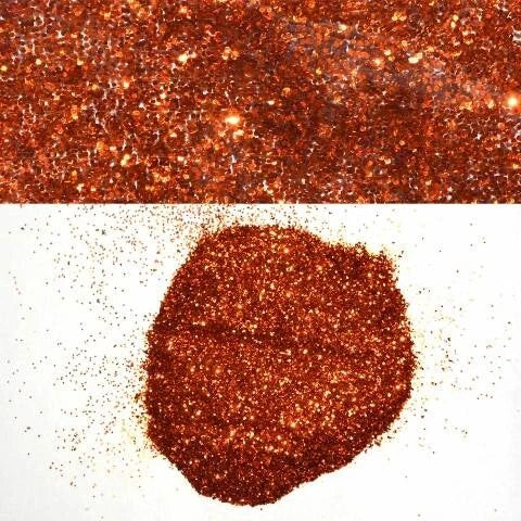 Boat Auto Motorcycle Truck Metal Glitter Flake - Orange (8oz)