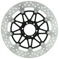 MG Front Left Brake Disc for Aprilia RSV 1000 Mille 1998-2000 (21-245-A-BK)