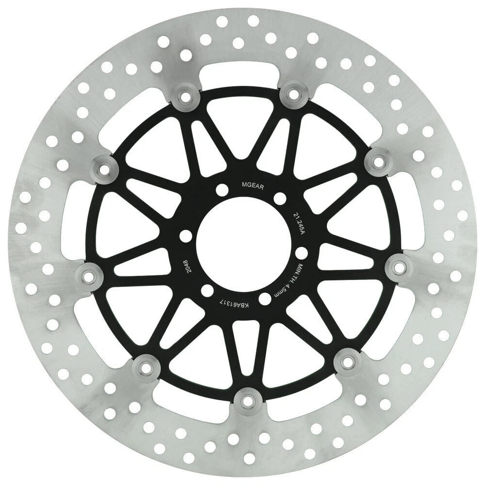 MG Front Left Brake Disc for Aprilia RSV 1000 Mille 1998-2000 (21-245-A-BK)