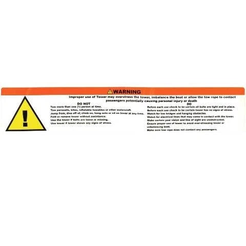 Skier's Choice Boat Warning Sticker - Wakeboard Tower