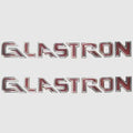 Glastron 0572646C Burgundy/Silve R/gray Raised Boat Decals (pair)