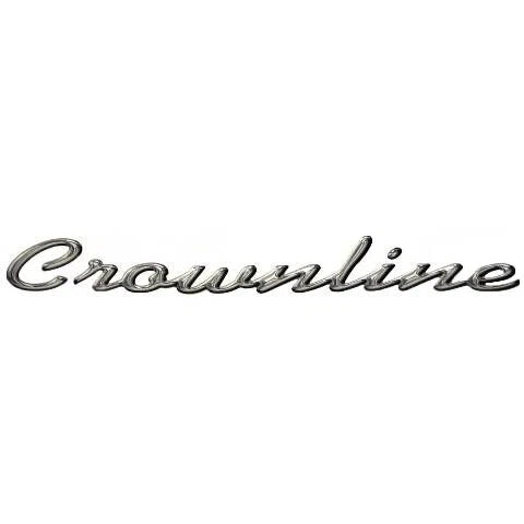 Crownline Boat Raised Decal 22023 - 20 X 2 1/4 Inch Metallic Gray