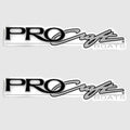 ProCraft Boat Raised Decals 121989 - Black Silver Logo Stickers (pair)